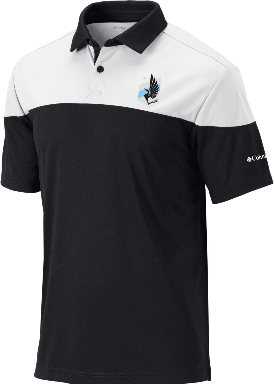 Shirts * | Columbia Minnesota United Fc Best Black Polo For Men