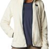 Jackets * | Columbia Women'S Penn State Nittany Lions White Fire Side Sherpa Full-Zip Jacket