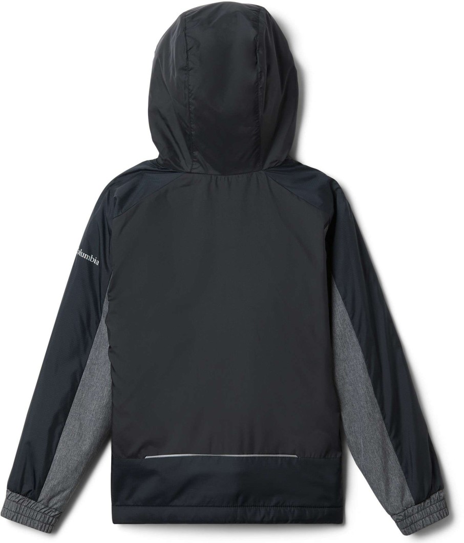 Jackets * | Columbia Boys' Point Park Lined Windbreaker Jacket Black