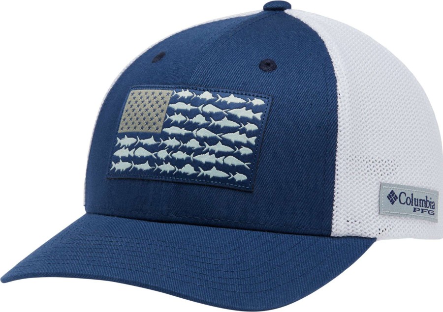 Hats * | Columbia Unisex Mesh Fish Flag Cap For Men