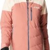 Jackets * | Columbia Women'S Powderkeg Iii Down Jacket Dark Coral/Peach Blossom