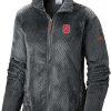 Jackets * | Columbia Women'S Nc State Wolfpack Grey Fire Side Sherpa Full-Zip Jacket