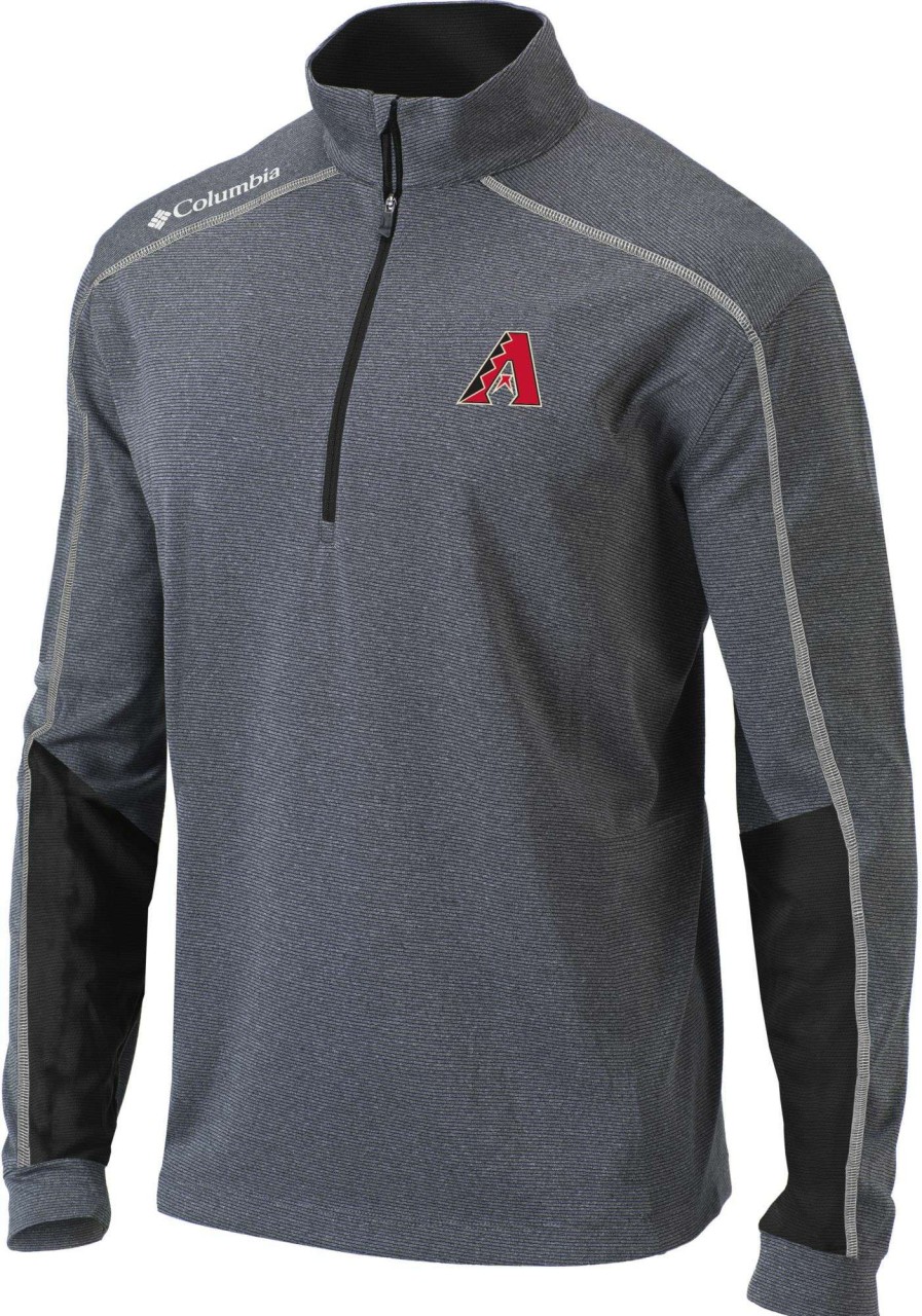 Jackets * | Columbia Men'S Arizona Diamondbacks Black Shotgun 2.0 Quarter-Zip Shirt