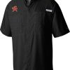 Shirts * | Columbia Men'S Maryland Terrapins Tamiami Performance Black Shirt