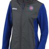 Jackets * | Columbia Women'S Chicago Cubs Blue Full-Zip Fleece Jacket