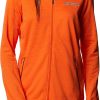 Jackets * | Columbia Women'S Auburn Tigers Orange Sapphire Trail Full-Zip Jacket