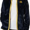 Jackets * | Columbia Women'S Michigan Wolverines Blue Fire Side Sherpa Full-Zip Jacket