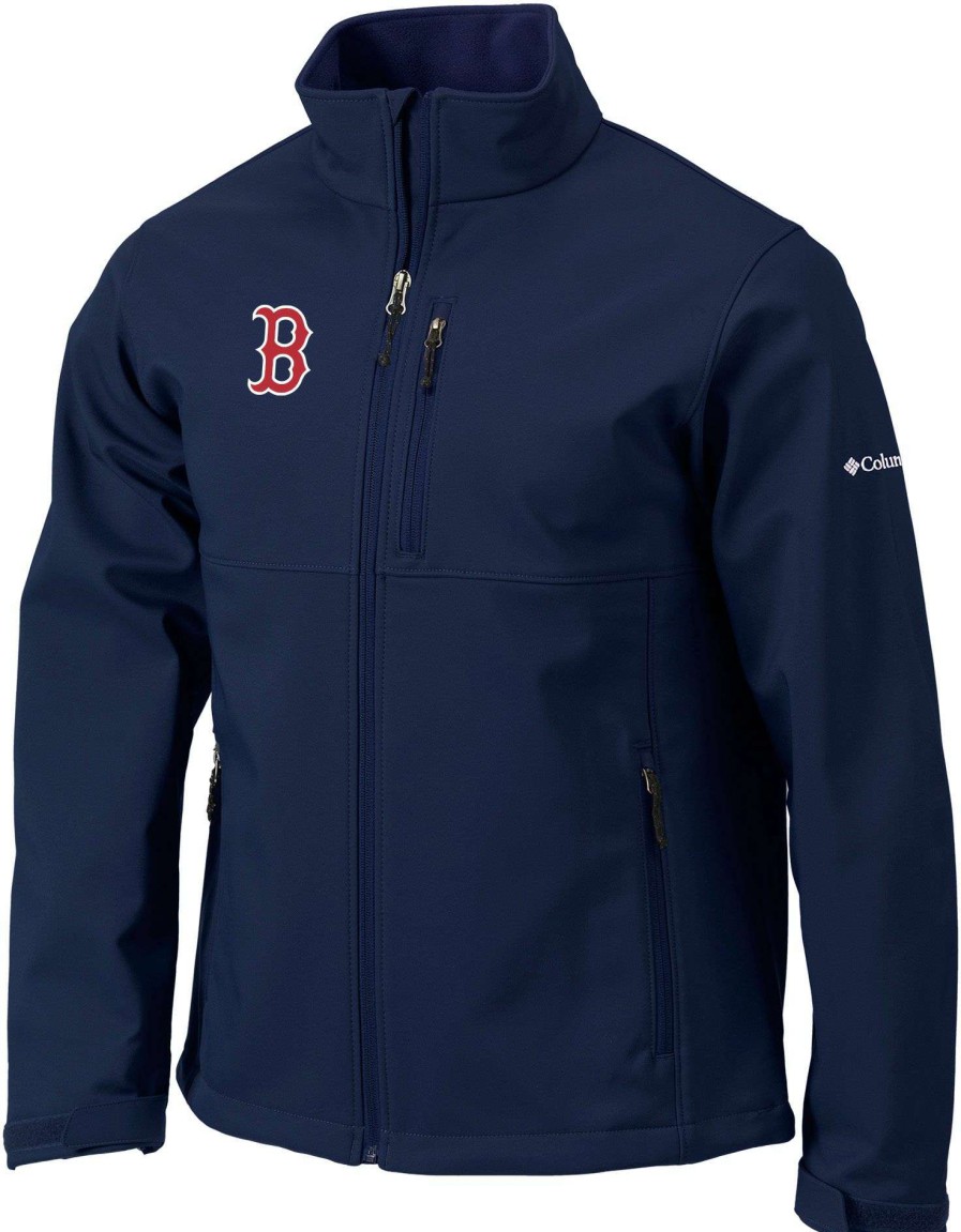 Jackets * | Columbia Men'S Boston Red Sox Navy Ascender Full-Zip Jacket