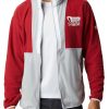 Jackets * | Columbia Men'S Oklahoma Sooners Crimson Back Bowl Full-Zip Fleece Jacket