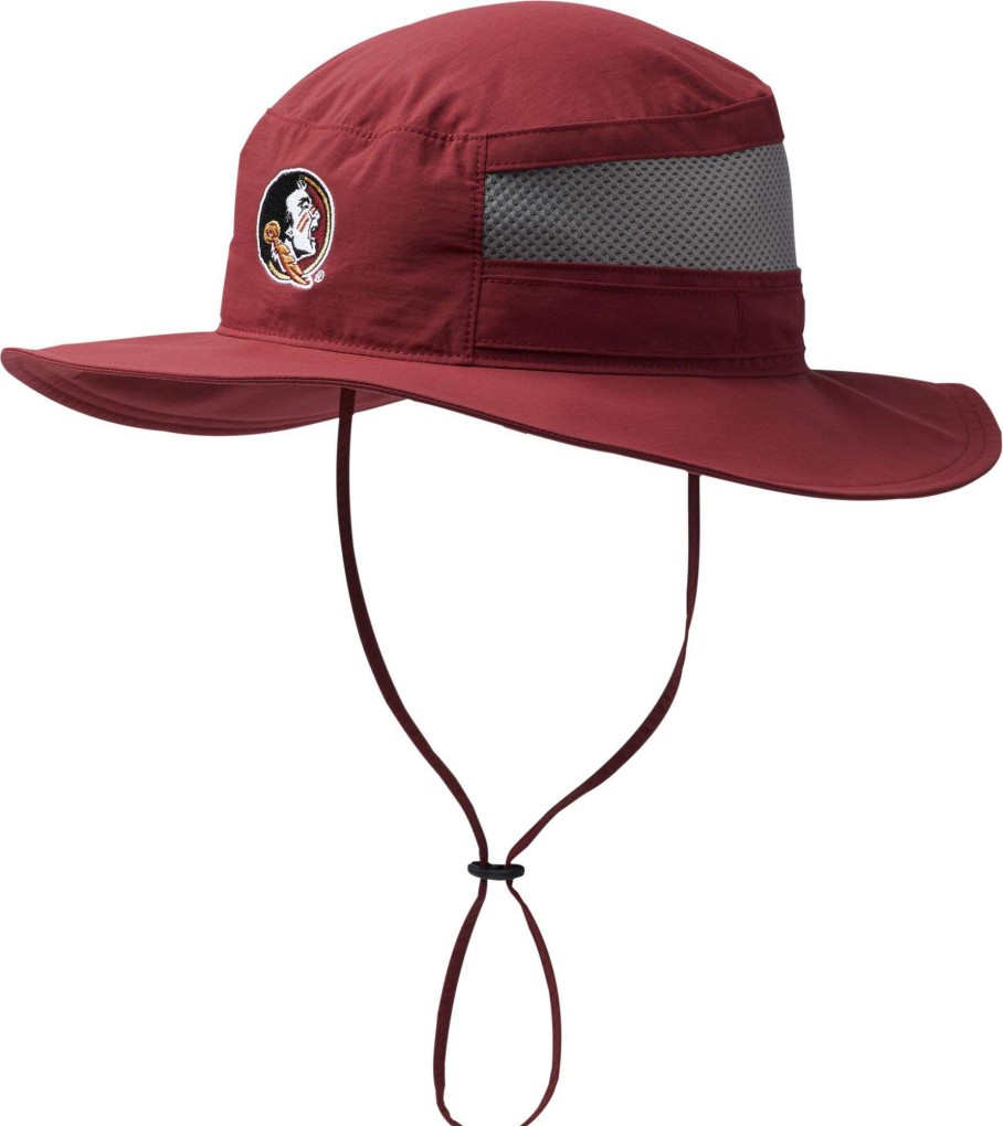 Hats * | Columbia Men'S Florida State Seminoles Garnet Bora Bora Booney Hat