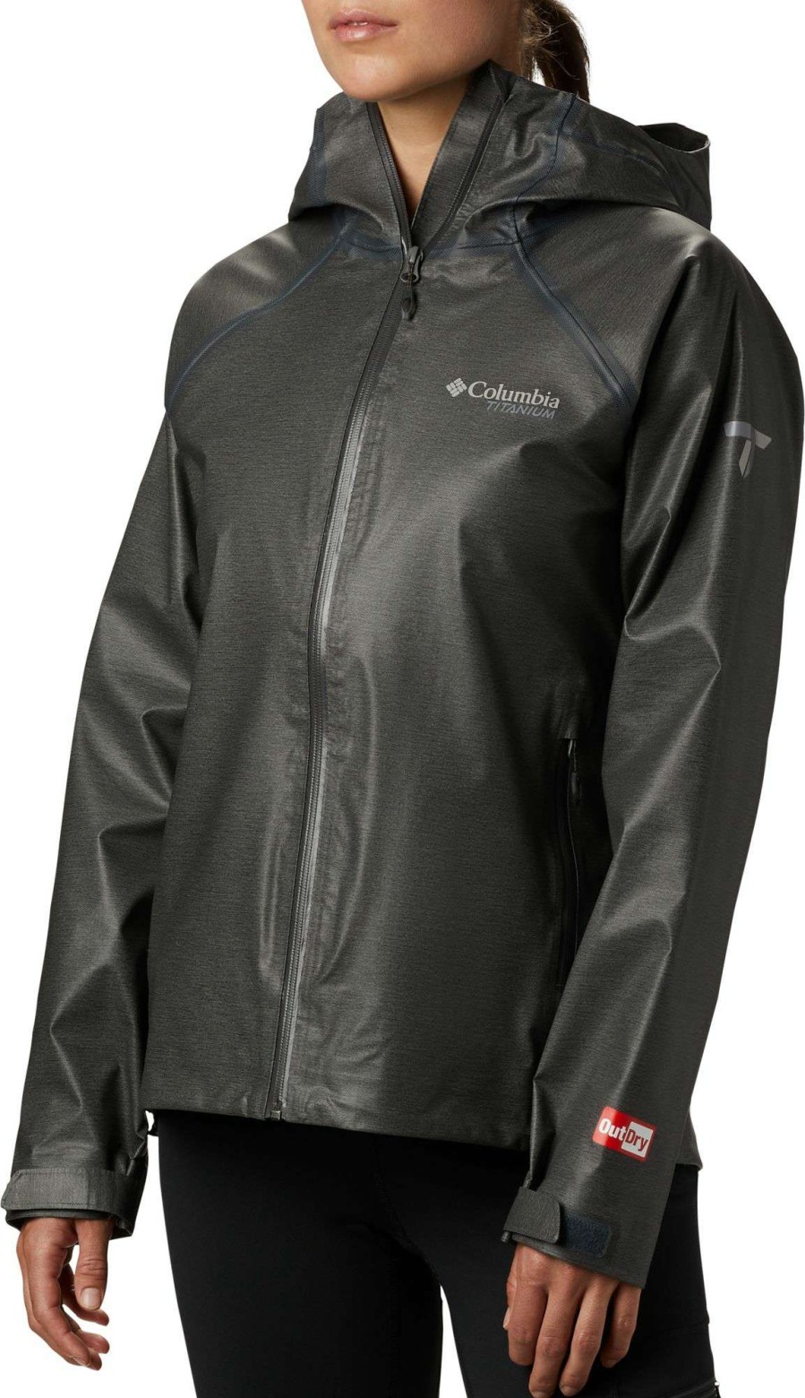 Jackets * | Columbia Women'S Outdry Reign Jacket Charcoal Heather