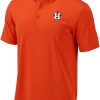 Shirts * | Columbia Men'S Houston Astros Orange Omni-Wick Set Performance Polo