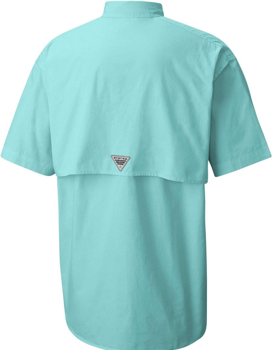 Shirts * | Columbia Men'S Pfg Bonehead Short Sleeve Shirt (Regular And Big & Tall) Gulf Stream