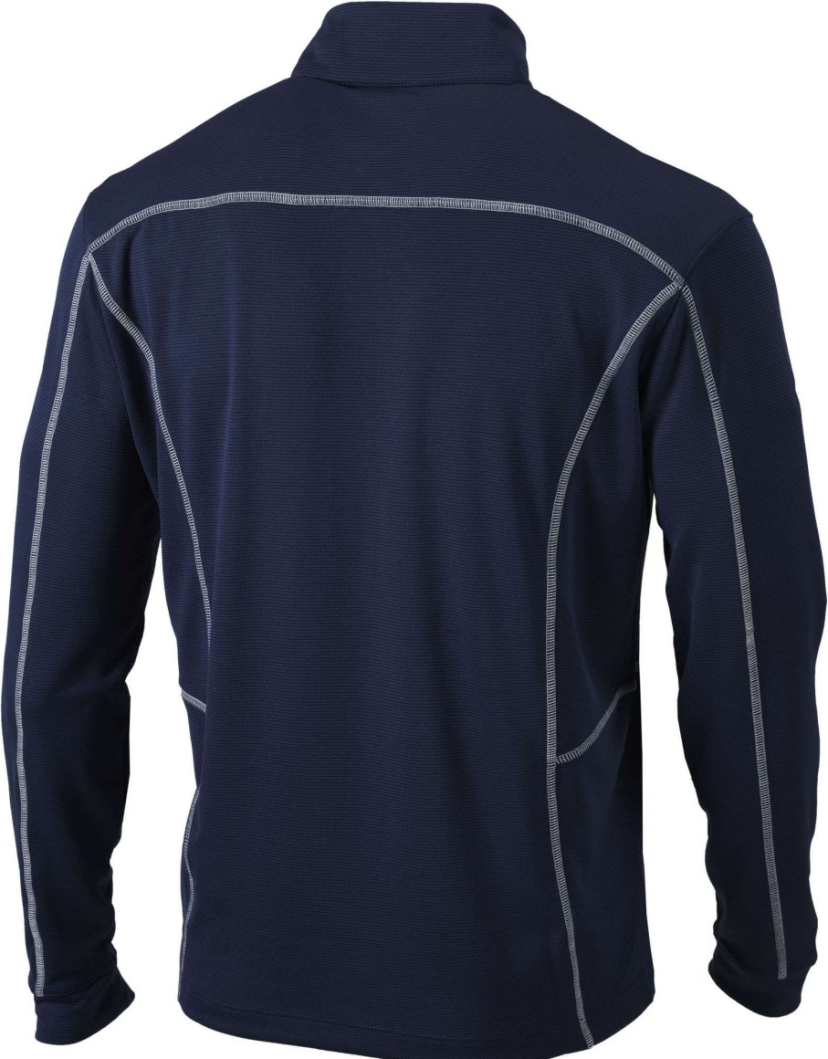 Jackets * | Columbia Men'S Auburn Tigers Blue Shotgun Quarter-Zip