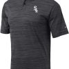 Shirts * | Columbia Men'S Chicago White Sox Black Omni-Wick Set Performance Polo