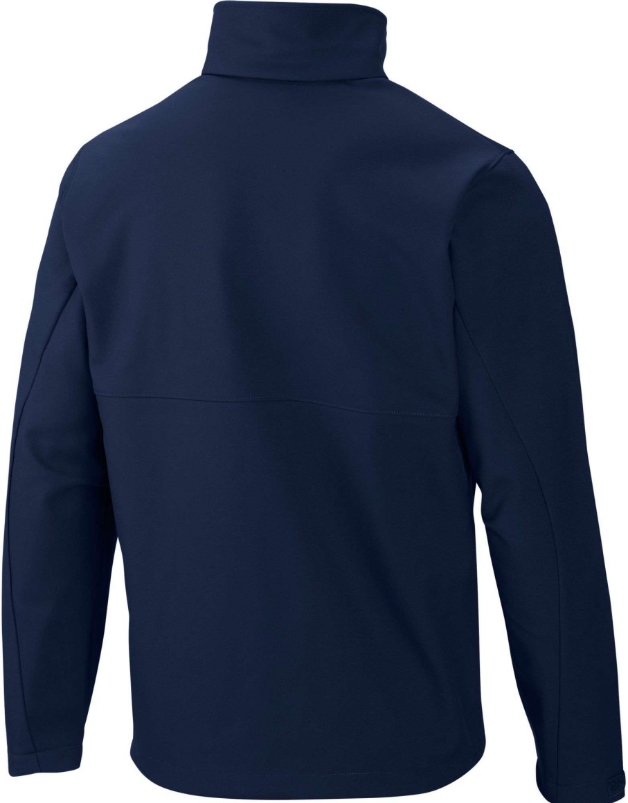 Jackets * | Columbia Men'S Cleveland Guardians Navy Ascender Full-Zip Jacket