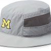 Hats * | Columbia Men'S Michigan Wolverines Grey Bora Bora Booney Hat