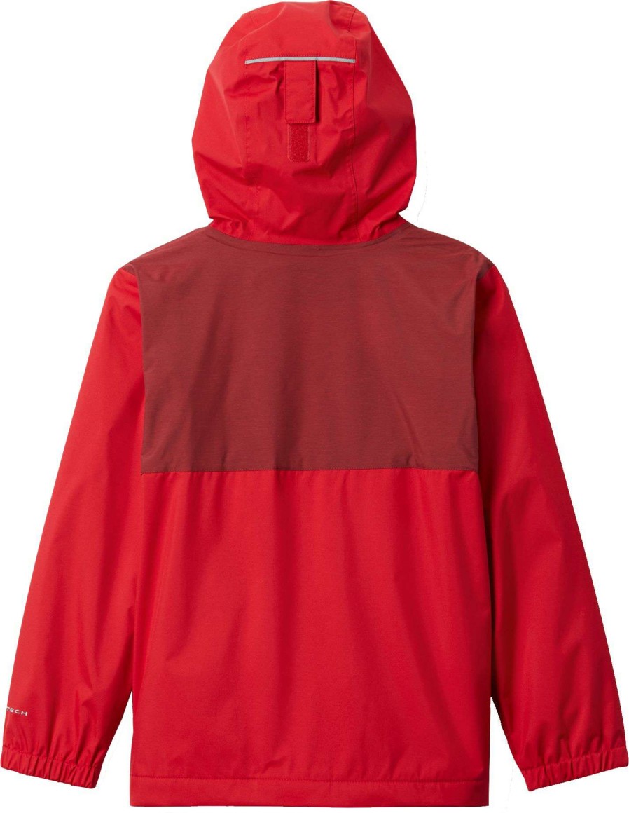 Jackets * | Columbia Boys' Rainy Trails Lined Jacket Mountain Red