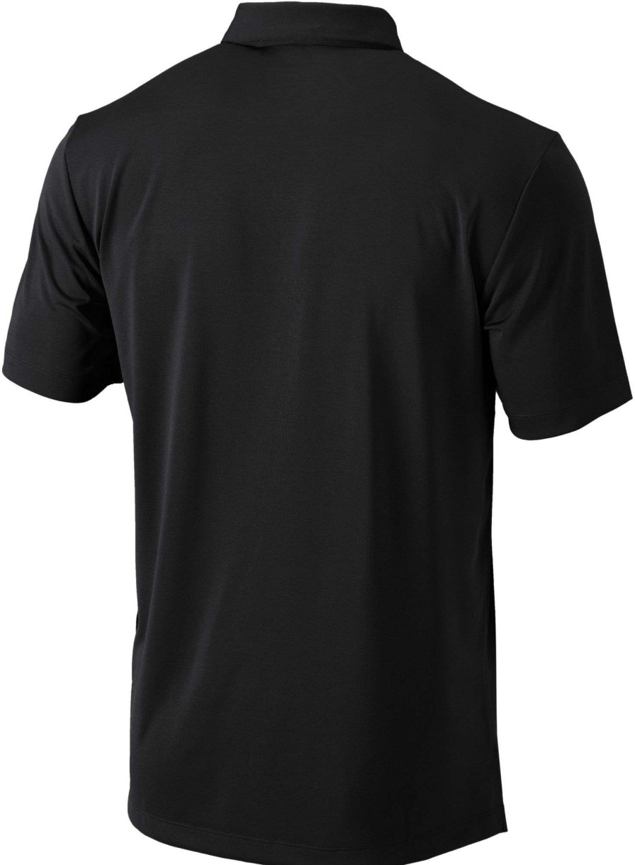 Shirts * | Columbia Men'S Cincinnati Reds Black Drive Performance Polo