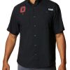 Shirts * | Columbia Men'S Ohio State Buckeyes Tamiami Performance Black Shirt