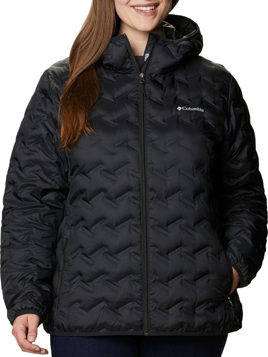 Jackets * | Columbia Women'S Delta Ridge Down Hooded Jacket Black