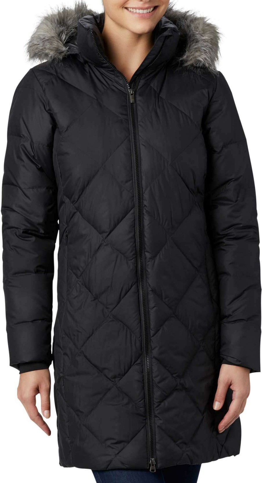 Jackets * | Columbia Women'S Icy Heights Ii Mid Length Down Jacket Black