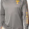 Shirts * | Columbia Men'S Tennessee Volunteers Grey Terminal Tackle Long Sleeve T-Shirt