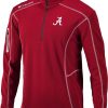 Shirts * | Columbia Men'S Alabama Crimson Tide Crimson Shotgun Quarter-Zip Shirt