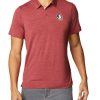 Shirts * | Columbia Men'S Florida State Seminoles Garnet Tech Trail Polo