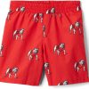 Shorts * | Columbia Youth Georgia Bulldogs Backcast Printed Performance Red Shorts For Girls'