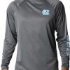 Shirts * | Columbia Men'S North Carolina Tar Heels Charcoal Heather Gray Clg Terminal Tackle Long Sleeve Shirt