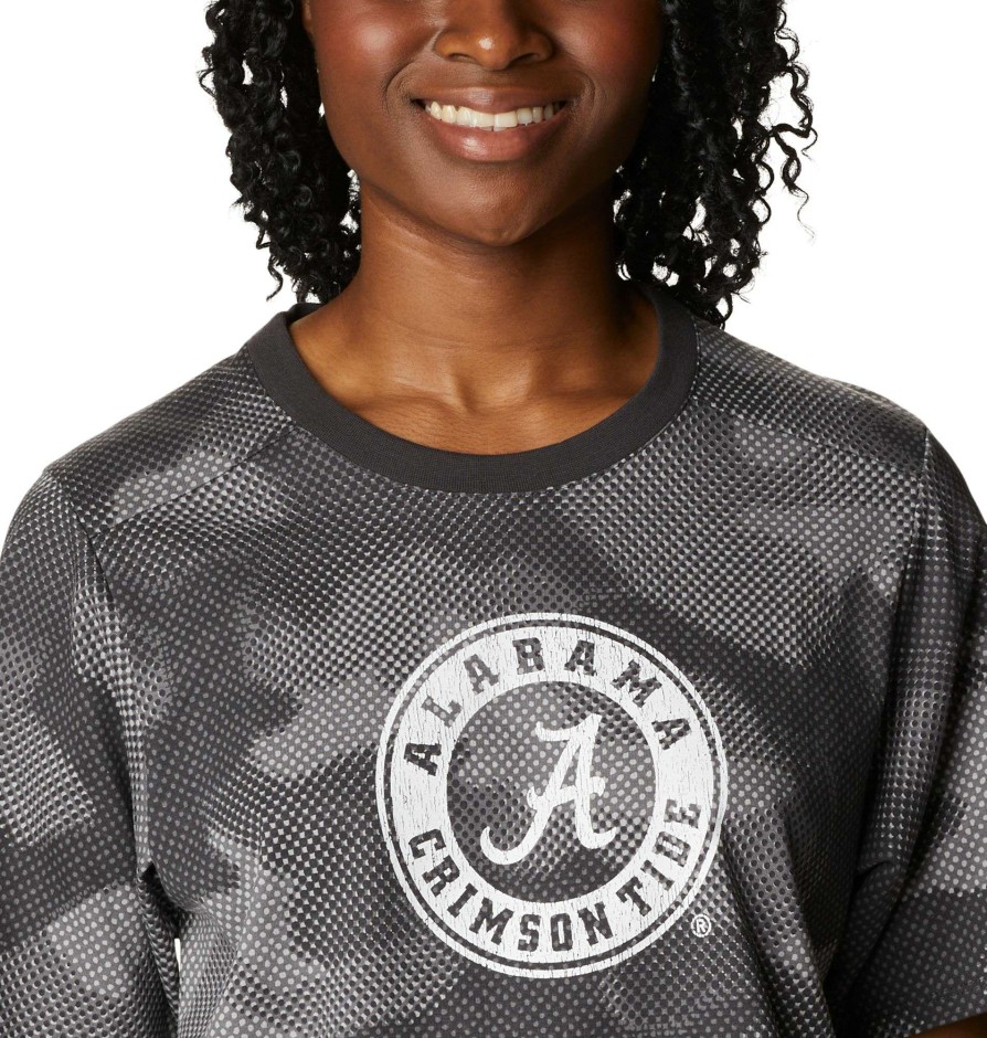 Shirts * | Columbia Women'S Alabama Crimson Tide Grey Park Box Shirt