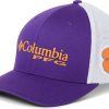 Hats * | Columbia Men'S Clemson Tigers Regalia Pfg Mesh Fitted Hat