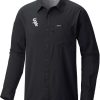 Shirts * | Columbia Men'S Chicago White Sox Black Slack Tide Long Sleeve T-Shirt