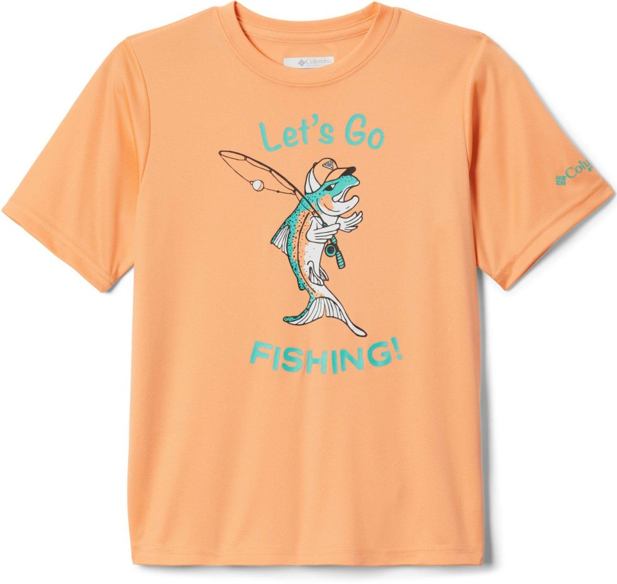 Shirts * | Columbia Toddler Pfg Terminal Tackle Lets Go Fishing T Shirt For Girls'