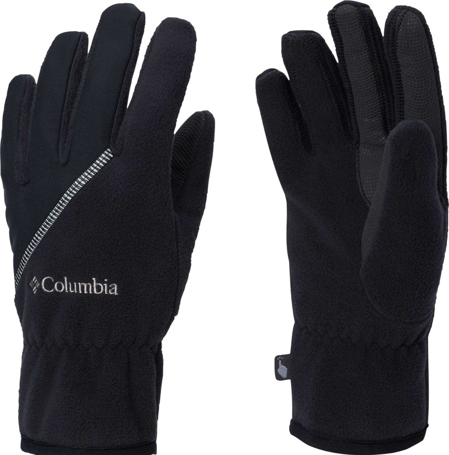 Gloves * | Columbia Women'S Wind Bloc Fleece Gloves Black