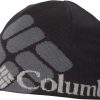 Hats * | Columbia Men'S Heat Beanie Black/Big Gem