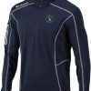 Jackets * | Columbia Men'S Milwaukee Brewers Navy Shotgun Quarter-Zip Shirt