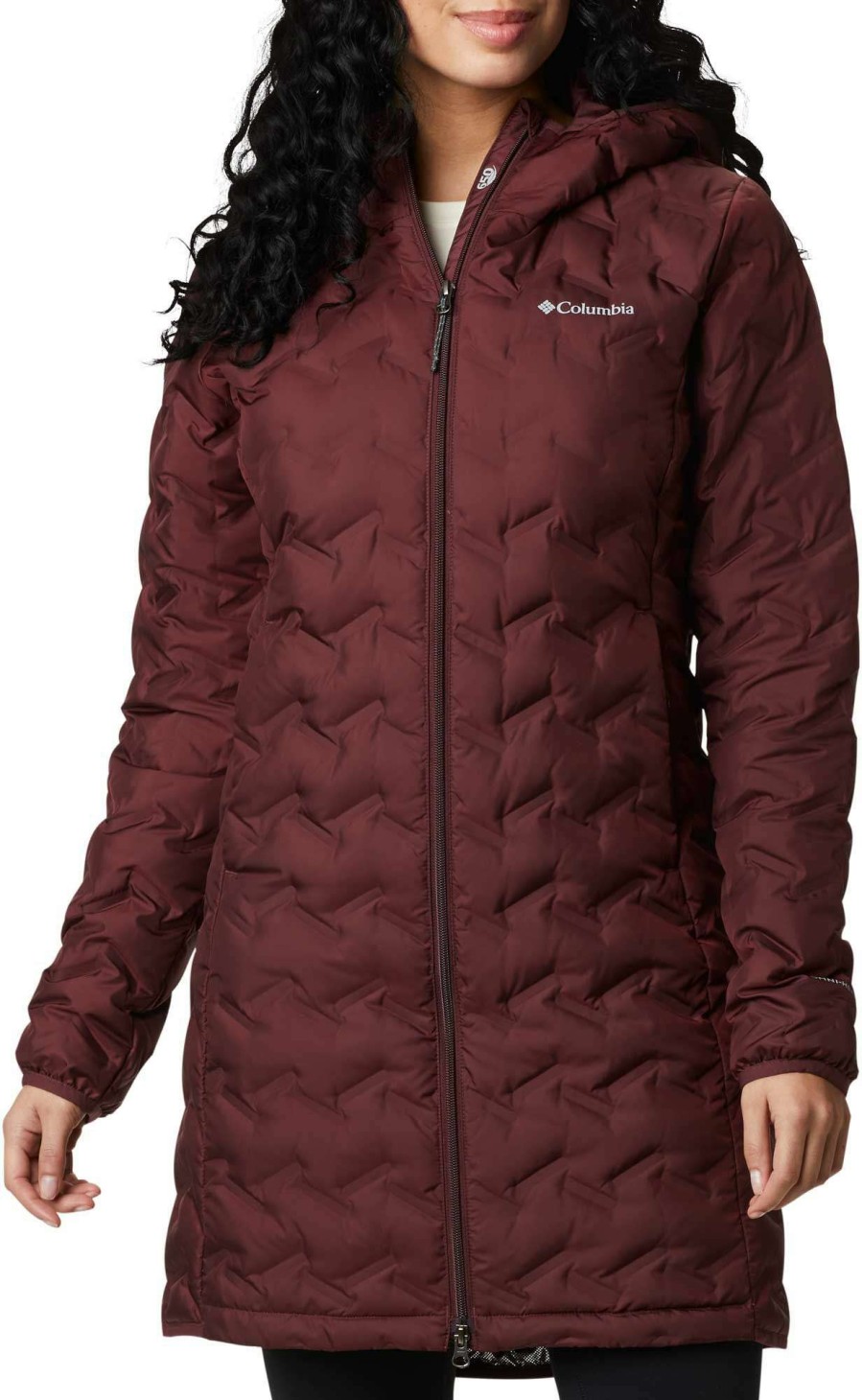 Jackets * | Columbia Women'S Delta Ridge Long Down Jacket Malbec