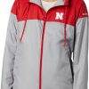 Jackets * | Columbia Women'S Nebraska Cornhuskers Scarlet/Grey Clg Flash Forward Lined Jacket