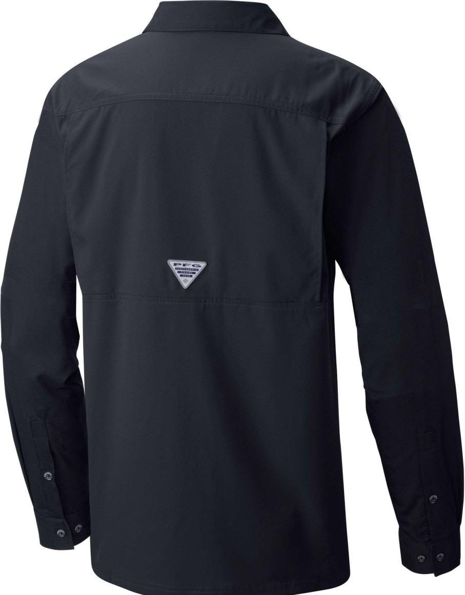 Shirts * | Columbia Men'S Arizona Diamondbacks Black Slack Tide Long Sleeve T-Shirt