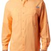 Shirts * | Columbia Men'S Tamiami Ii Long Sleeve Shirt Laser Lemon