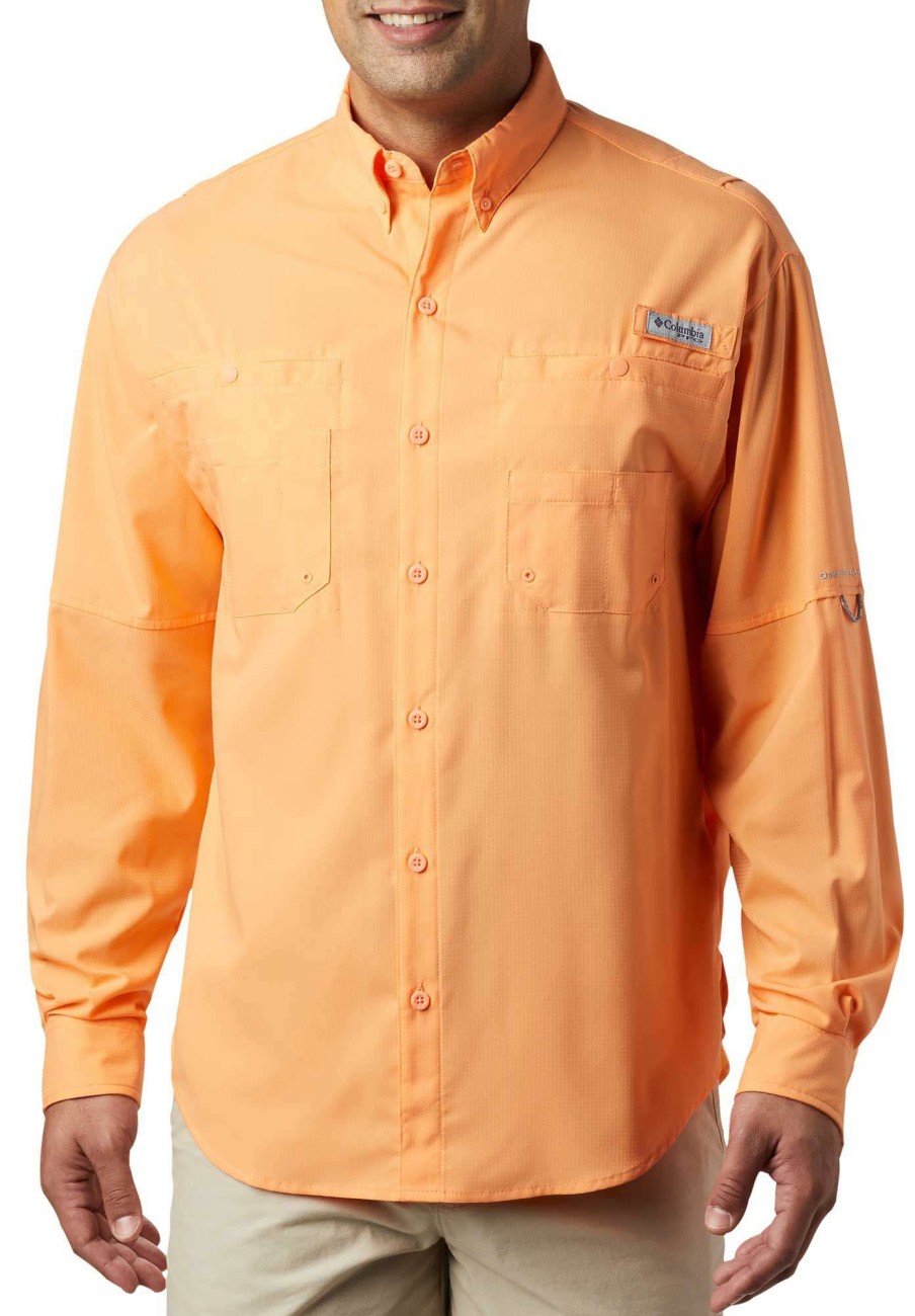 Shirts * | Columbia Men'S Tamiami Ii Long Sleeve Shirt Laser Lemon