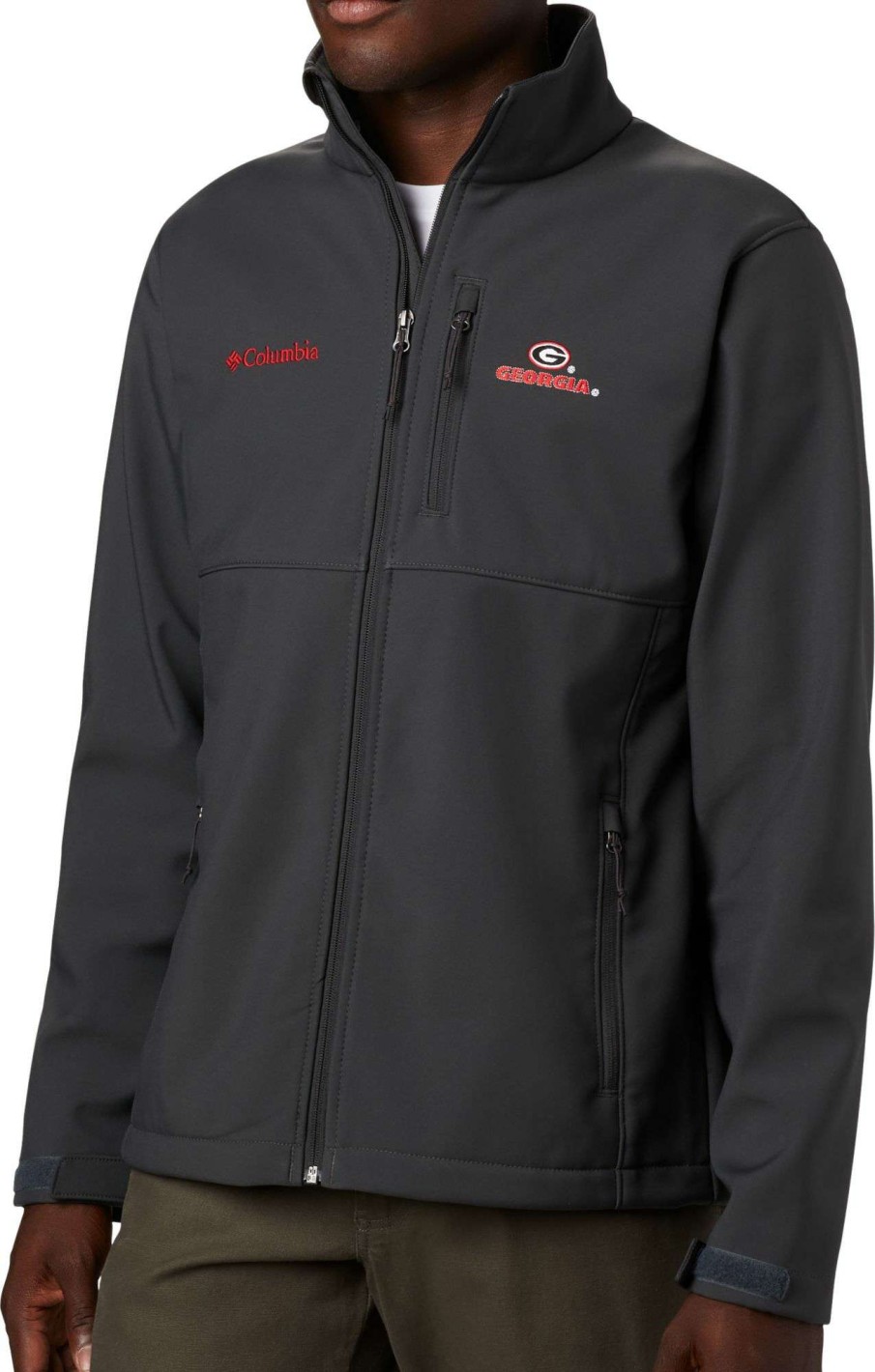 Jackets * | Columbia Men'S Georgia Bulldogs Grey Ascender Jacket