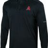 Shirts * | Columbia Men'S Arizona Diamondbacks Black Pin High Long Sleeve Polo