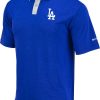 Shirts * | Columbia Men'S Los Angeles Dodgers Dodger Blue Omni-Wick Range Polo