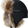 Hats * | Columbia Youth Adventure Hiking Trapper For Women Black