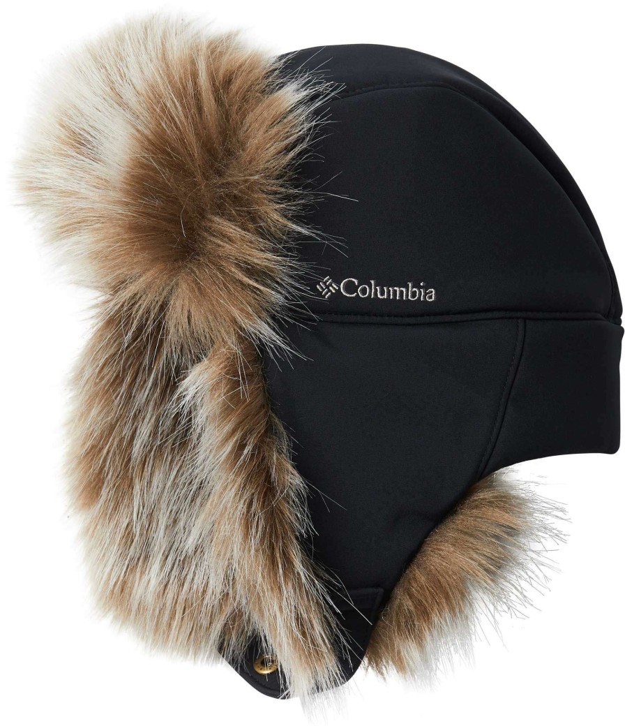 Hats * | Columbia Youth Adventure Hiking Trapper For Women Black