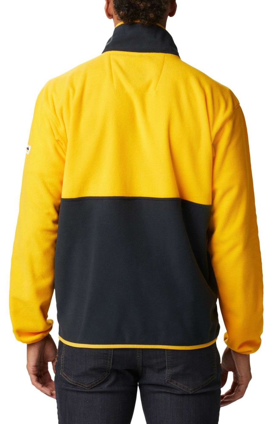 Jackets * | Columbia Men'S Iowa Hawkeyes Gold Back Bowl Full-Zip Fleece Jacket