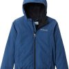 Jackets * | Columbia Youth Loma Vista Hooded Jacket For Girls' Night Tide